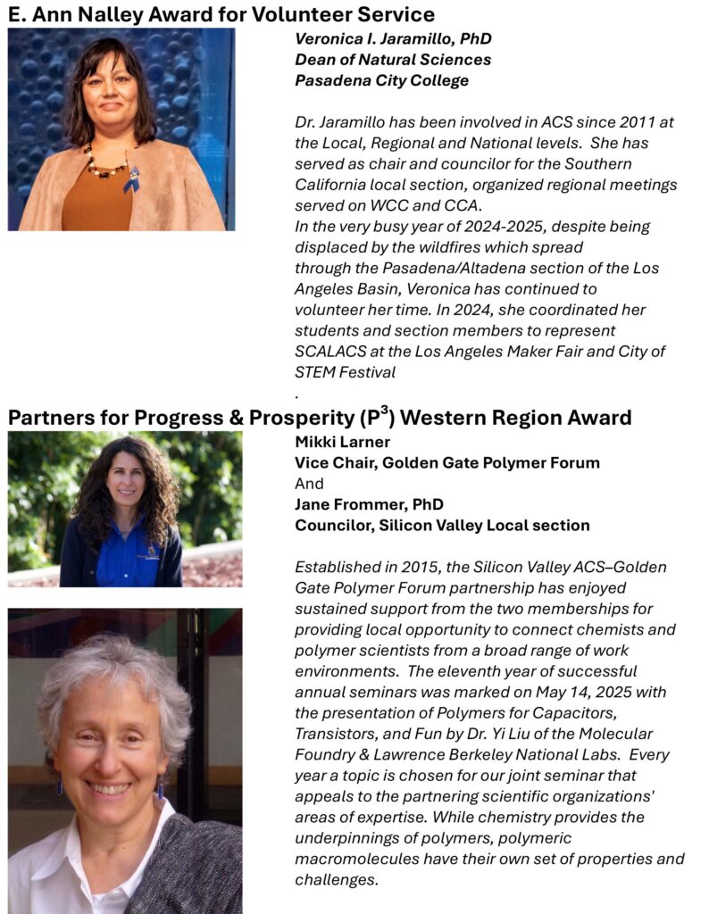 WRM 2025 Awards
E.Ann Nalley Award for Volunteer Service
Partners for Progress& Prosperity Western Region Award